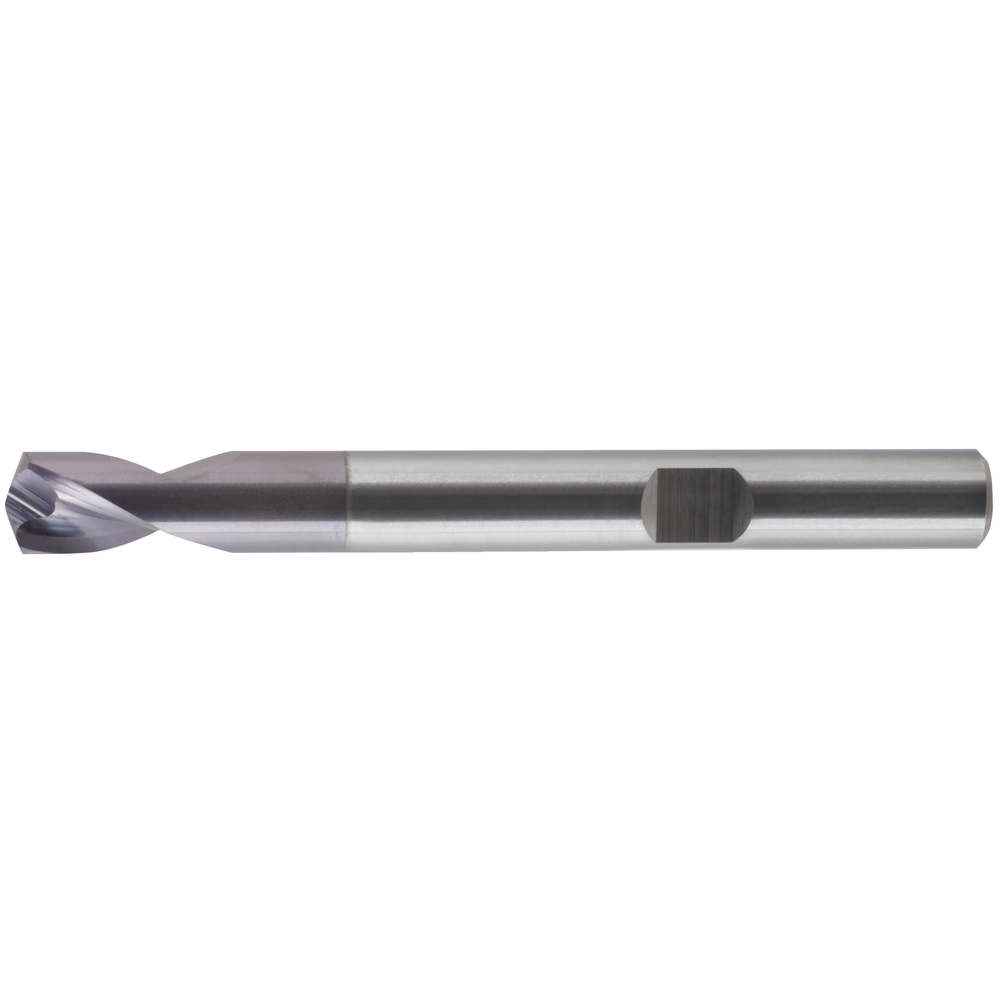 NC spotting drill, solid carbide 142° 8 mm TiAlN, HB shank